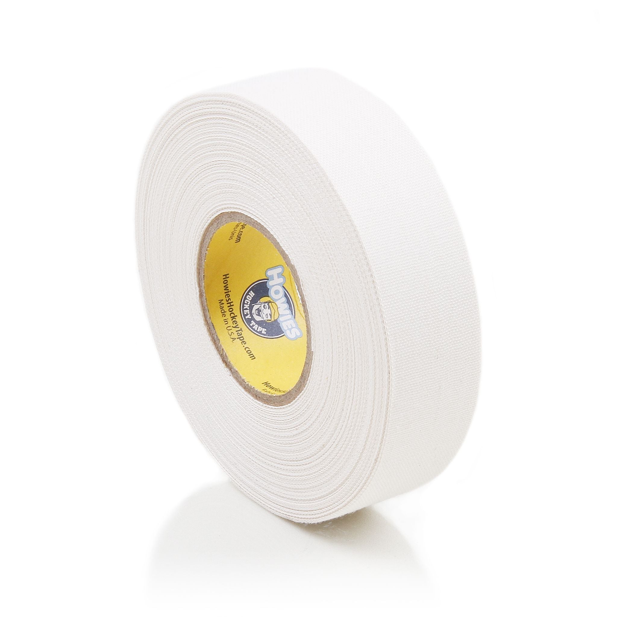 Vit Howies hockey tygtejp, stark tygtejp, 25mm, premium, vanlig tygtejp, hockeytejp, bladtejp,